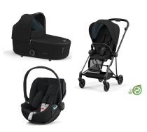 Cybex Mios 3.0 + Cloud Z2 i-Size Eco Onyx Black + Matt Black frame Bērnu Ratiņi 3in1