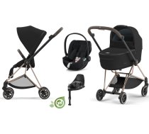 Cybex Mios 3.0 Eco Onyx Black + Cloud Z2 I-Size + Rose gold frame Bērnu Ratiņi 4in1