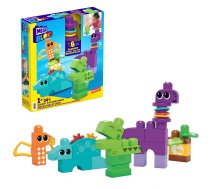 Konstruktors Sensoru 24 gb. Fisher Price Mega Bloks Squeak n Chomp Dinos HKN43