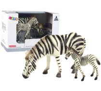 Set of 2 Figures Zebra with young Animals of the World