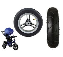 Plastic wheel with rubber tire (inflatable) PRO600 rear