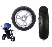 Plastic wheel with rubber tire (inflatable) PRO600 front