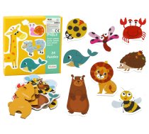 Educational Puzzle Animals Puzzle Learning English 48 pieces.