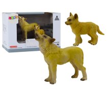 Figures: Adult Wolf 9 cm and Young Wolf 6.5 cm