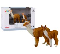 Figurine Adult Llama 8 cm with a young Llama 6 cm Animals of the World