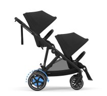 Cybex E-Gazelle S Moon Black Dvīņu rati