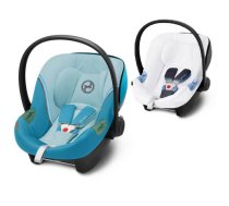 Cybex Aton S2 i-Size Beach Blue 2023 + vasaras pārvalks Bērnu autosēdeklis 0-13 kg