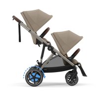 Cybex E-Gazelle S Almond Beige/Taupe Dvīņu rati