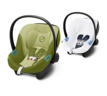 Cybex Aton S2 i-Size Nature Green 2023  + vasaras pārvalks Bērnu autosēdeklis 0-13 kg