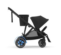 Cybex E-Gazelle S Moon Black Dvīņu rati