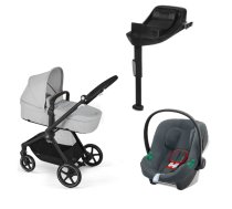 Cybex Eos Basic + Aton B2 I-size + Base One Lava Grey Bērnu rati 4in1