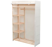 Drēbju Skapis, 110X40X170 Cm, Audums Un Priežkoks Vidaxl 8718475505648