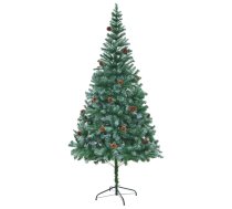 Mākslīgā Ziemassvētku Egle Ar Čiekuriem, 210 Cm Vidaxl 8718475805793