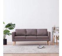 Trīsvietīgs Dīvāns, Pelēkbrūns Audums Vidaxl 8719883569703
