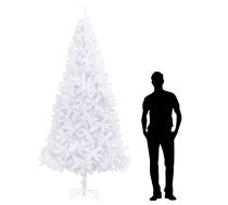 Mākslīgā Ziemassvētku Egle, 300 Cm, Balta Vidaxl 8719883667232