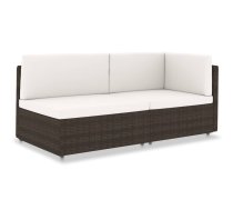 Moduļu Dīvāns, Divvietīgs, Brūna Pe Rotangpalma Vidaxl 8719883871806