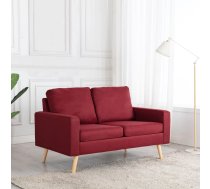 Divvietīgs Dīvāns, Vīnsarkans Audums Vidaxl 8719883892696