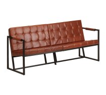 Trīsvietīgs Dīvāns, Brūns Dabīgā Kazas Āda Vidaxl 8719883998176