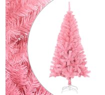 Mākslīgā Ziemassvētku Egle Ar Statīvu, Rozā, 150 Cm, Pvc Vidaxl 8720286014721