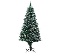 Mākslīgā Ziemassvētku Egle, Čiekuri, Balts Sniegs, 180 Cm Vidaxl 8720286014912