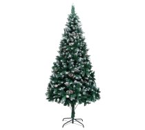 Mākslīgā Ziemassvētku Egle, Čiekuri, Balts Sniegs, 240 Cm Vidaxl 8720286014936