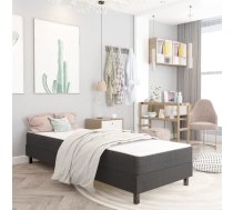 Gulta Ar Atsperu Matraci, Tumši Pelēks Audums, 90X200 Cm Vidaxl 8720286015186
