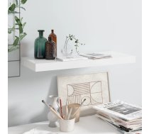 Sienas Plaukts, Spīdīgi Balts, 60X23,5X3,8 Cm, Mdf Vidaxl 8720286073797
