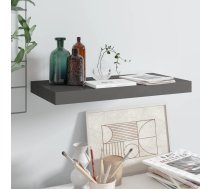 Sienas Plaukts, Spīdīgi Pelēks, 50X23X3,8 Cm, Mdf Vidaxl 8720286074183