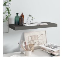 Sienas Plaukts, Spīdīgi Pelēks, 60X23,5X3,8 Cm, Mdf Vidaxl 8720286074213