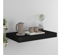 Sienas Plaukts, Melns, 40X23X3,8 Cm, Mdf Vidaxl 8720286074572