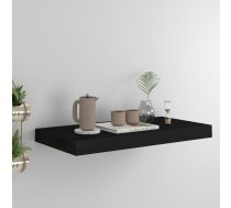 Sienas Plaukts, Melns, 50X23X3,8 Cm, Mdf Vidaxl 8720286074602