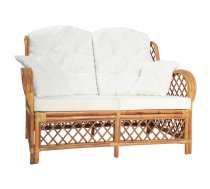 Divvietīgs Dīvāns, Gaiši Brūna Rotangpalma Vidaxl 8720286143032