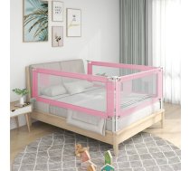 Bērnu Gultas Aizsargbarjera, Rozā, 90X25 Cm, Audums Vidaxl 8720286345245
