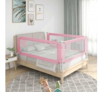 Bērnu Gultas Aizsargbarjera, Rozā, 140X25 Cm, Audums Vidaxl 8720286345276