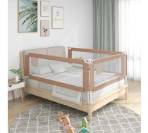 Bērnu Gultas Aizsargbarjera, Pelēkbrūna, 100X25 Cm, Audums Vidaxl 8720286345436