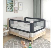 Bērnu Gultas Aizsargbarjera, Tumši Pelēka, 160X25 Cm, Audums Vidaxl 8720286345566