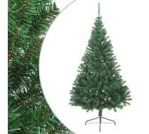 Mākslīgā Ziemassvētku Egle Ar Statīvu, Pusapaļa, 240 Cm, Pvc Vidaxl 8720286361481