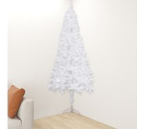Mākslīgā Ziemassvētku Egle, Stūra, Balta, 240 Cm, Pvc Vidaxl 8720286364512