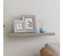 Sienas Plaukts, Betona Pelēks, 60X23,5X3,8 Cm, Mdf Vidaxl 8720286416983