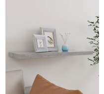 Sienas Plaukts, Betona Pelēks, 80X23,5X3,8 Cm, Mdf Vidaxl 8720286417010