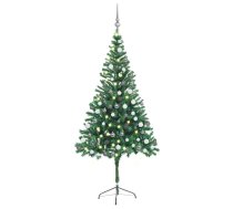 Mākslīgā Ziemassvētku Egle Ar Rotājumiem, 180 Cm, 564 Zari Vidaxl 8720286497487