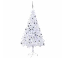 Mākslīgā Ziemassvētku Egle Ar Rotājumiem, 150 Cm, 380 Zari Vidaxl 8720286497524