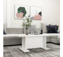 Kafijas Galdiņš, Balts, 103,5X60X40 Cm, Inženierijas Koks Vidaxl 8720286560419