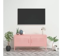 Tv Skapītis, 105X35X50 Cm, Tērauds, Rozā Vidaxl 8720286565414
