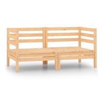 Dārza Stūra Dīvāni, 2 Gab., Priedes Masīvkoks Vidaxl 8720286658963