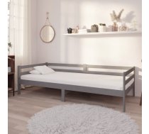 Dīvāngulta Ar Matraci, 90X200 Cm, Pelēka, Priedes Masīvkoks Vidaxl 8720286693261