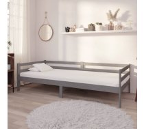 Dīvāngulta Ar Matraci, 90X200 Cm, Pelēka, Priedes Masīvkoks Vidaxl 8720286693315