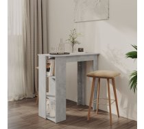Bāra Galds Ar Plauktu, Pelēks, 102X50X103,5Cm Inženierijas Koks Vidaxl 8720286834220