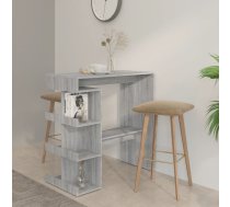 Bāra Galds Ar Plauktu, Pelēka Sonoma Krāsā, 100X50X101,5 Cm Vidaxl 8720286836453