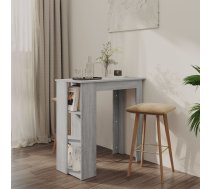 Bāra Galds Ar Plauktu, Pelēka Sonoma Krāsā, 102X50X103,5 Cm Vidaxl 8720286836484